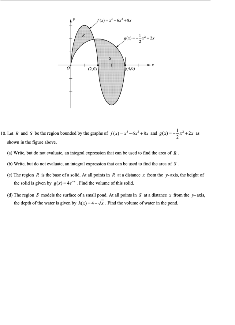 Volumes of Solids with Known Cross Sections in Application of Integration